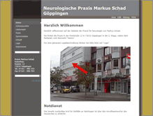 Tablet Screenshot of neuropraxis-goeppingen.de
